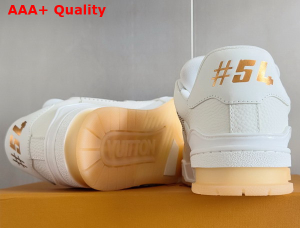 LV Trainer Sneaker Orange Grained Calf Letaher 1AHTGR Replica