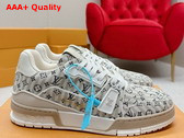 LV Trainer Sneaker in Beige Monogram Textile 1ABG0H Replica