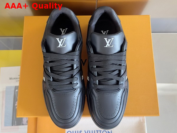 LV Trainer Sneaker in Black Calf Leather Replica