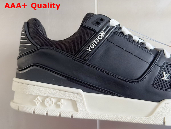 LV Trainer Sneaker in Black Matte Calf Leather 1AD9W8 Replica