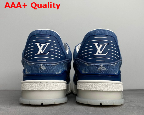 LV Trainer Sneaker in Blue Monogram Denim 1A7S4Z Replica