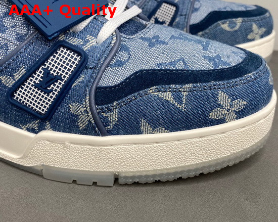 LV Trainer Sneaker in Blue Monogram Denim 1A7S4Z Replica