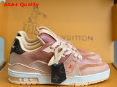 LV Trainer Sneaker in Orange Monogram Printed Canvas 1AJTPO Replica