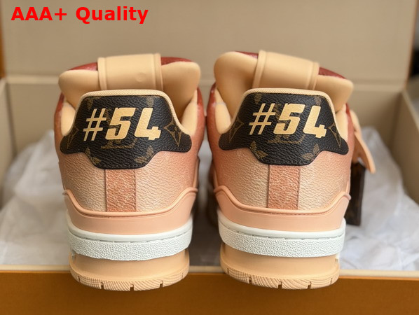 LV Trainer Sneaker in Orange Monogram Printed Canvas 1AJTPO Replica