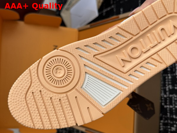 LV Trainer Sneaker in Orange Monogram Printed Canvas 1AJTPO Replica