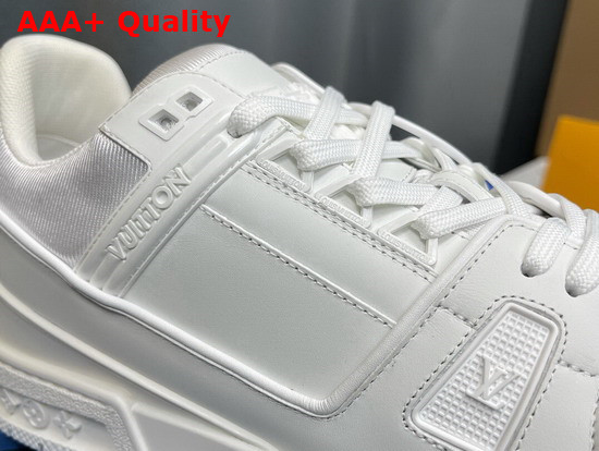 LV Trainer Sneaker in White Calf Leather for Men Replica