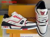 LV Trainer Sneaker is Reinterpreted in Grained Calf Leather with Colorful Accents 1AD7JN Replica