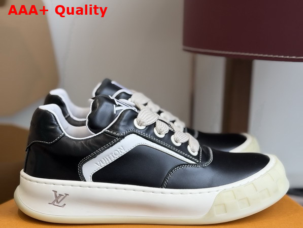LV Ttilted Sneaker in Black Plain Calf Leather 1AJWDH Replica