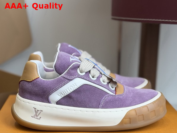 LV Ttilted Sneaker in Lilac Suede Calf Leather 1AJTI5 Replica