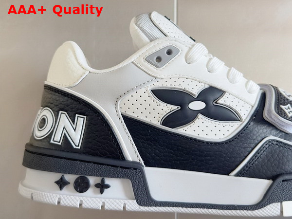 LV Ttrainer Sneaker in Black Perforated Calf Leather 1AHTDJ Replica