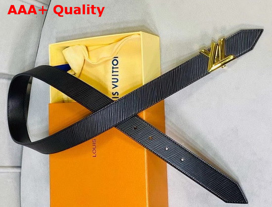 LV Twist 30mm Belt Black Epi Calf Leather Strap with Calf Leather Lining M9360U Replica