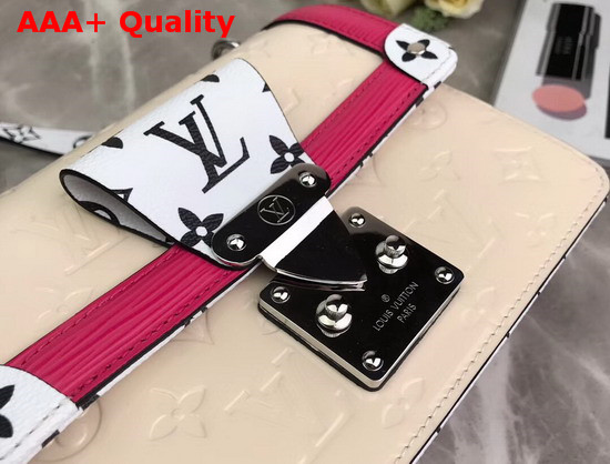 LV Wynwood Cream Embossed Monogram Vernis Patent Cowhide M90442 Replica