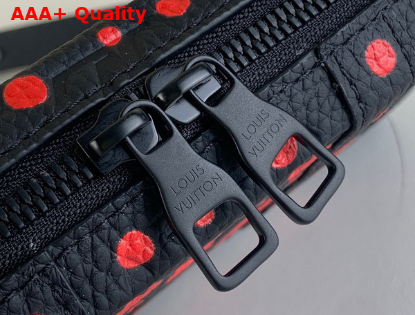 LV X YK Soft Trunk Wearable Wallet Taurillon Monogram Cowhide with Infinity Dots Print Black and Red M81905 Replica