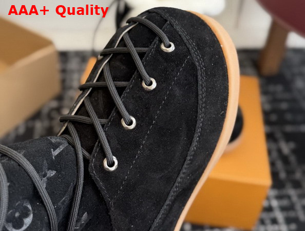 LV Yeti Boot in Black Suede Calf Leather Replica