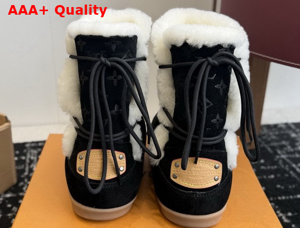 LV Yeti Boot in Black Suede Calf Leather Replica