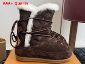LV Yeti Boot in Brown Suede Calf Leather 1AIZNT Replica