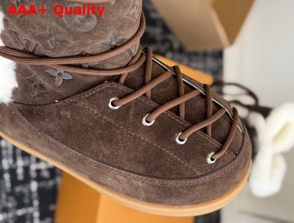 LV Yeti Boot in Brown Suede Calf Leather 1AIZNT Replica