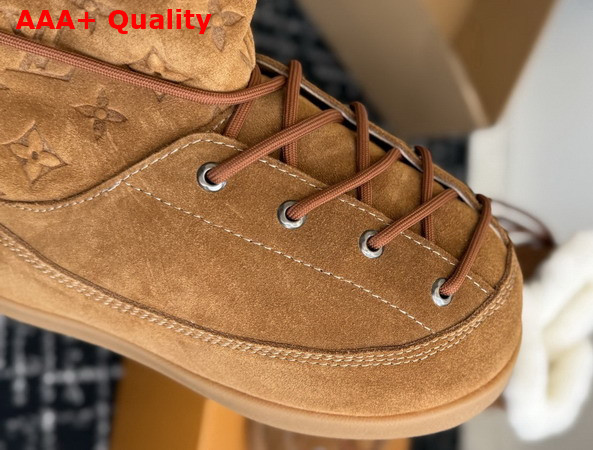 LV Yeti Boot in Cognac Suede Calf Leather Replica