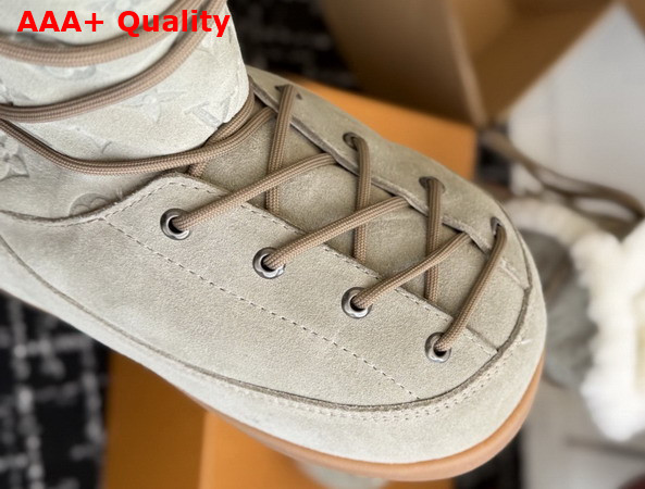 LV Yeti Boot in Gray Suede Calf Leather Replica