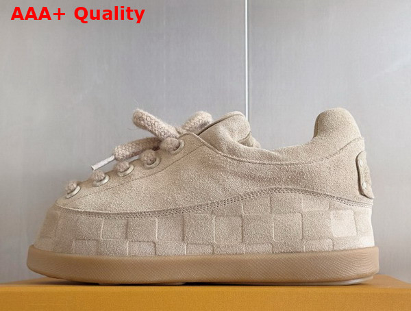 LV Yeti Lace Up Shoe in Beige Suede Calf Leather 1AIJDZ Replica
