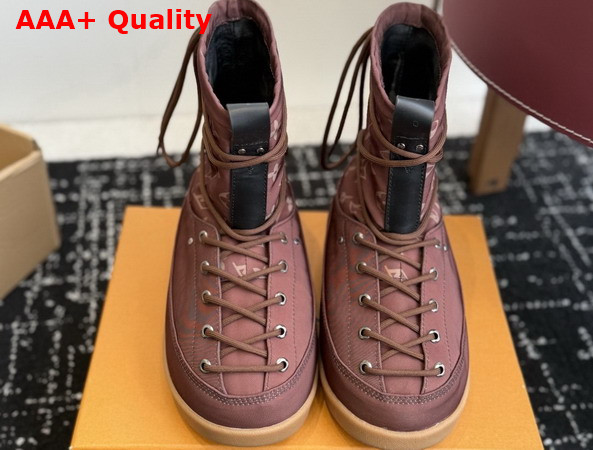 LV Yeti Mid Boot in Brown Monogram Nylon Replica
