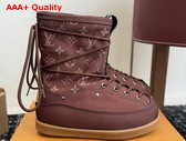 LV Yeti Mid Boot in Brown Monogram Nylon Replica