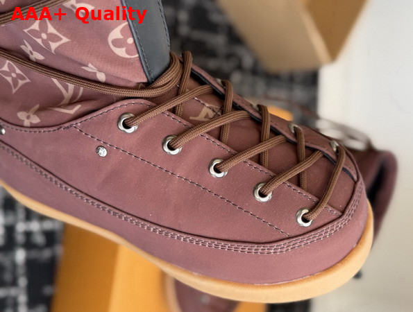LV Yeti Mid Boot in Brown Monogram Nylon Replica