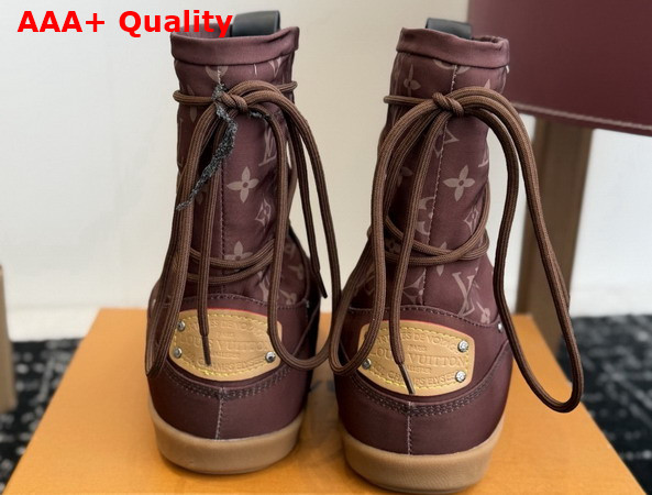 LV Yeti Mid Boot in Brown Monogram Nylon Replica