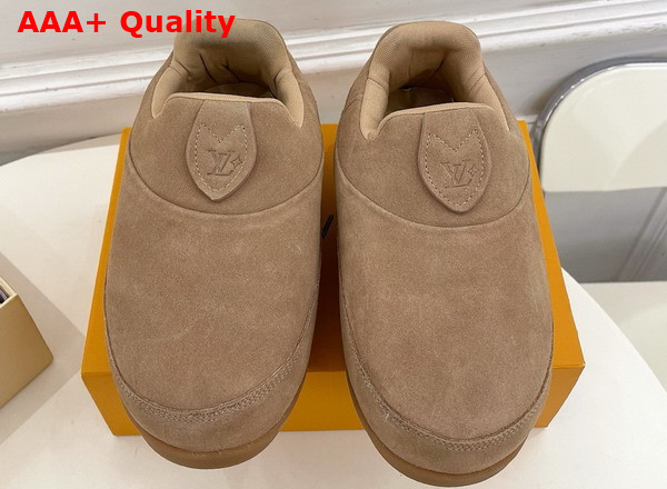 LV Yeti Slip On in Beige Leopard Printed Fur 1AIKKS Replica