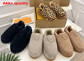 LV Yeti Slip On in Beige Leopard Printed Fur 1AIKKS Replica