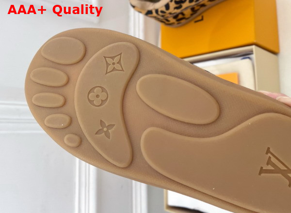 LV Yeti Slip On in Beige Leopard Printed Fur 1AIKKS Replica