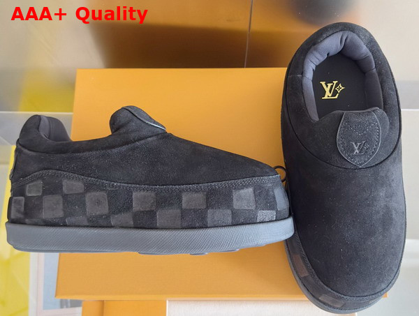 LV Yeti Slip On in Black Suede Calf Leather 1AIJCQ Replica