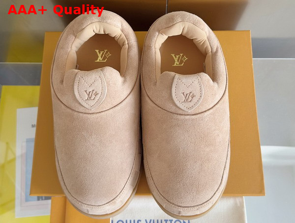 LV Yeti Slip On in Nude Suede Calf Leather Replica