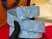 LV initiales 40mm Reversible Belt Taigarama Sky Blue M8965V Replica