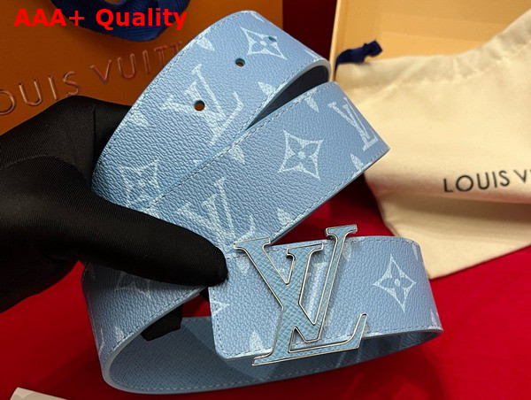 LV initiales 40mm Reversible Belt Taigarama Sky Blue M8965V Replica