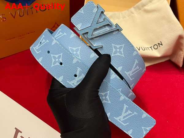 LV initiales 40mm Reversible Belt Taigarama Sky Blue M8965V Replica