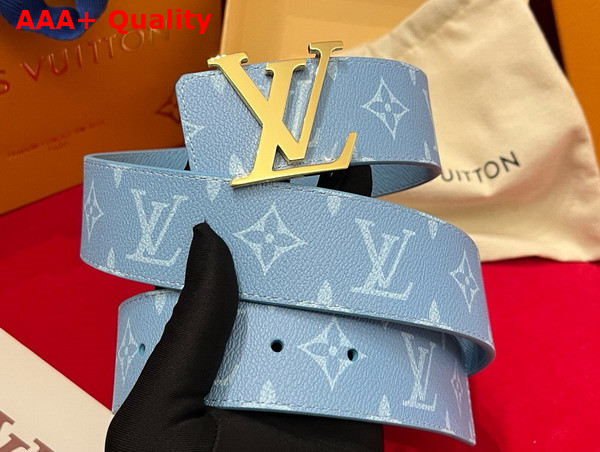 LV initiales 40mm Reversible Belt Taigarama Sky Blue M8965V Replica