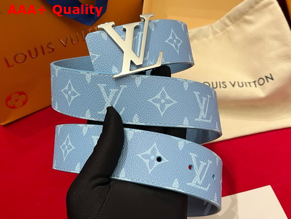 LV initiales 40mm Reversible Belt Taigarama Sky Blue M8965V Replica
