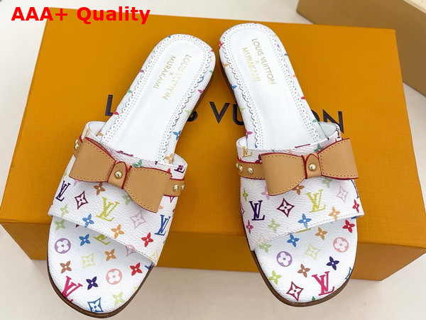LV x TM 6am Flat Mule in Multicolored Monogram Coated Canvas 1AGZUV Replica