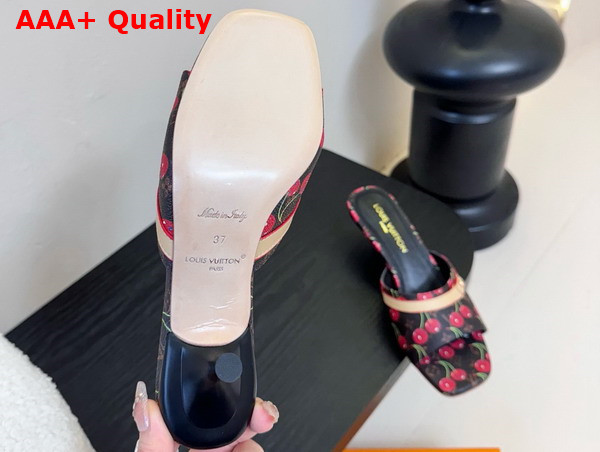 LV x TM 6am Mule in Monogram Cherry Coated Canvas Replica