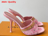 LV x TM 6am Mule in Sakura Pink Monogram Coated Canvas Replica