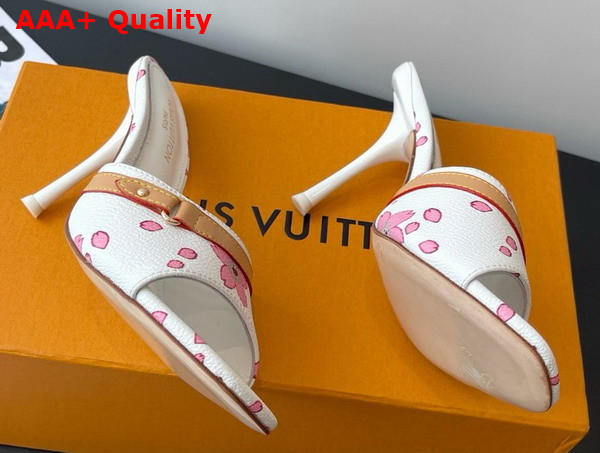 LV x TM 6am Mule in Sakura White Monogram Coated Canvas Replica