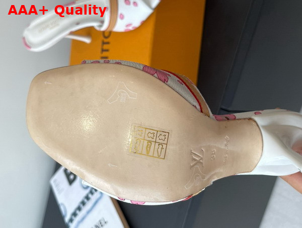 LV x TM 6am Mule in Sakura White Monogram Coated Canvas Replica