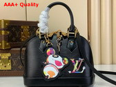 LV x TM Alma BB Handbag in Black Epi Leather M13670 Replica