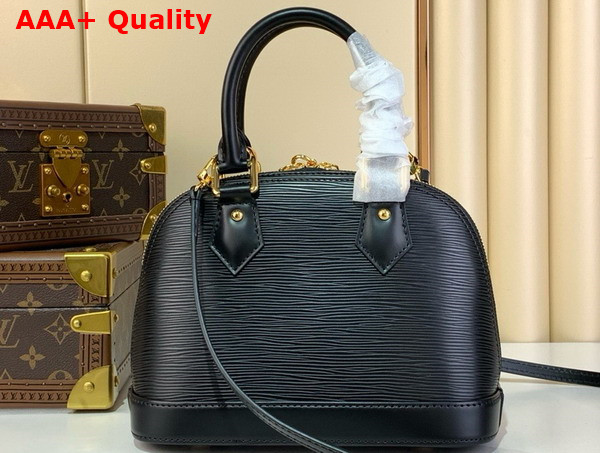 LV x TM Alma BB Handbag in Black Epi Leather M13670 Replica