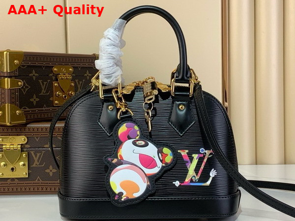 LV x TM Alma BB Handbag in Black Epi Leather M13670 Replica