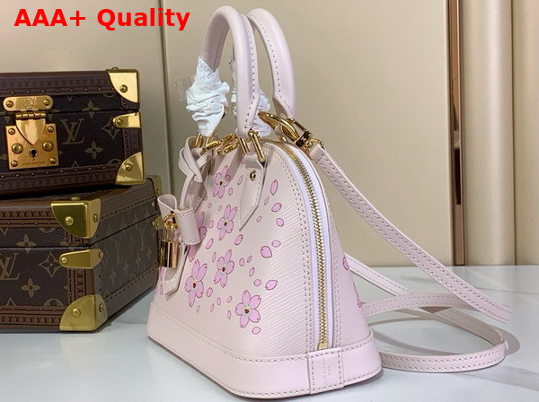 LV x TM Alma BB Handbag in Pink Epi Grained Cowhide Leather M13104 Replica