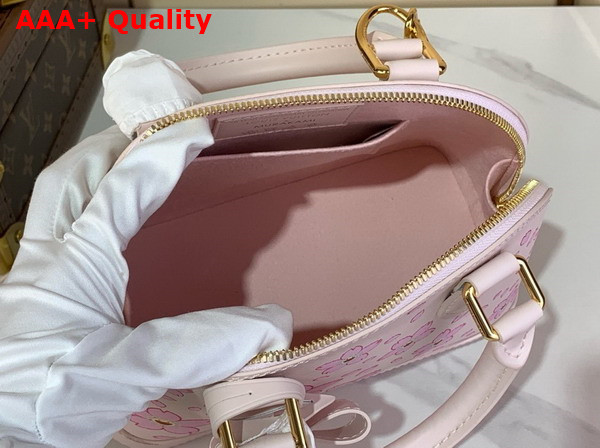 LV x TM Alma BB Handbag in Pink Epi Grained Cowhide Leather M13104 Replica