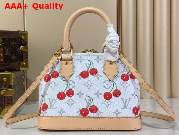LV x TM Alma BB Handbag in White Monogram Cherry Coated Canvas M14234 Replica