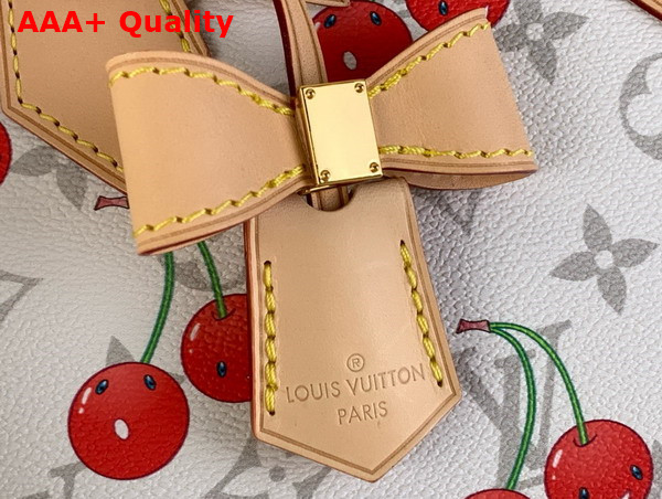 LV x TM Alma BB Handbag in White Monogram Cherry Coated Canvas M14234 Replica